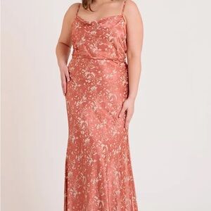 Jenny Yoo Dahlia Palermo Satin Dress - Size 14